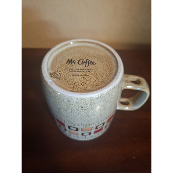 4 Piece Set Mr Coffee Café Americano Stoneware Mug & Spoon Set - Picture 5 of 9